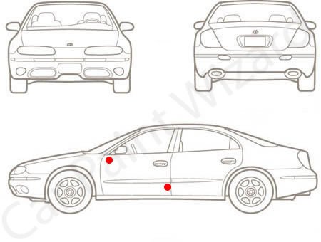 Saab Paint Code Location