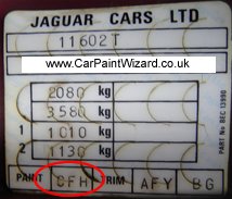 Jaguar Paint Code Example